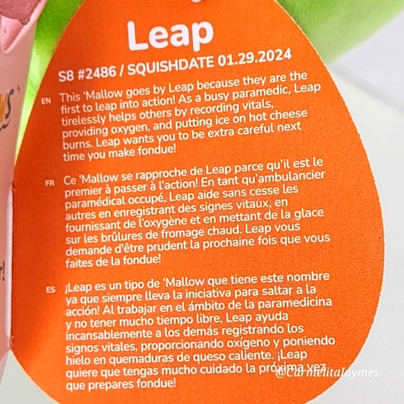 🎃 LEAP 🦇 FTM Lime Green & Black Bat Halloween 2024 Original Squishmallow ☆ NWT - Picture 4 of 8